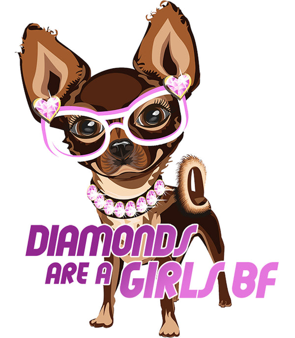 Diamonds Are A Girls BF - Unisex Tee - Graphic Tees Australia