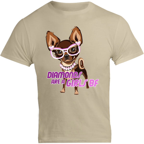 Diamonds Are A Girls BF - Unisex Tee - Graphic Tees Australia