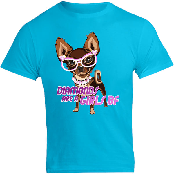 Diamonds Are A Girls BF - Unisex Tee - Graphic Tees Australia