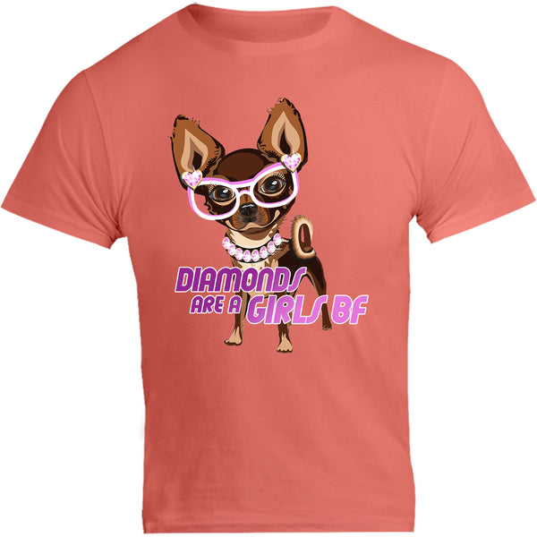 Diamonds Are A Girls BF - Unisex Tee - Graphic Tees Australia