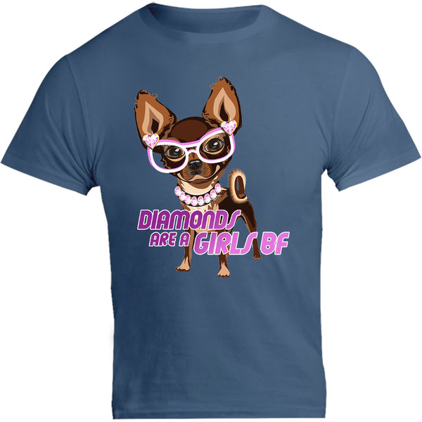 Diamonds Are A Girls BF - Unisex Tee - Graphic Tees Australia
