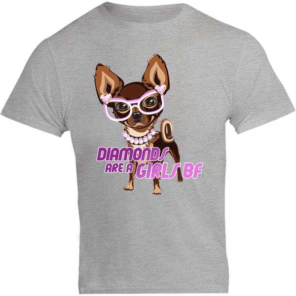 Diamonds Are A Girls BF - Unisex Tee - Graphic Tees Australia