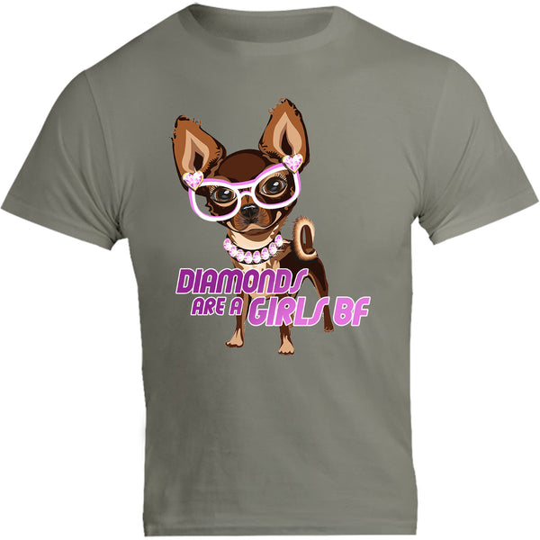 Diamonds Are A Girls BF - Unisex Tee - Graphic Tees Australia