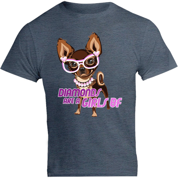 Diamonds Are A Girls BF - Unisex Tee - Graphic Tees Australia