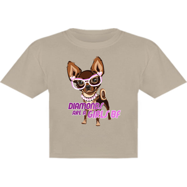Diamonds Are A Girls BF - Youth & Infant Tee - Graphic Tees Australia
