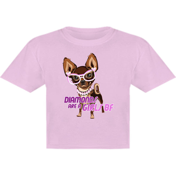 Diamonds Are A Girls BF - Youth & Infant Tee - Graphic Tees Australia