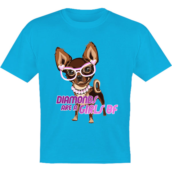 Diamonds Are A Girls BF - Youth & Infant Tee - Graphic Tees Australia