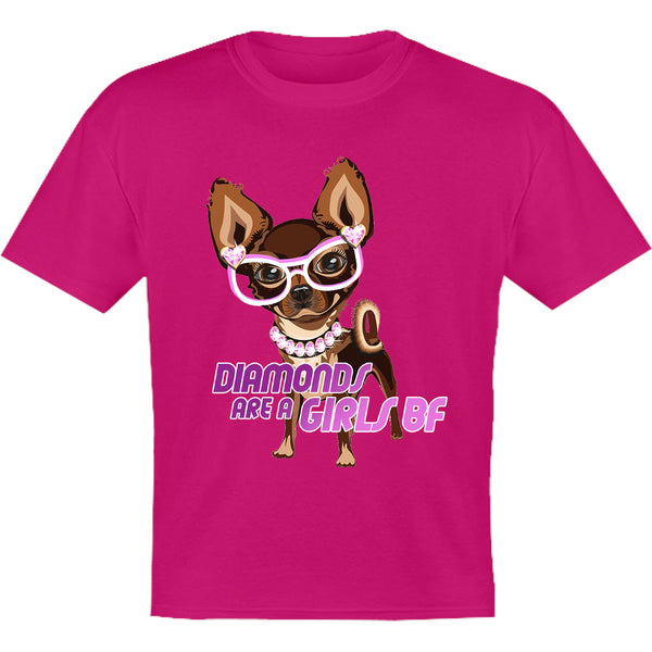 Diamonds Are A Girls BF - Youth & Infant Tee - Graphic Tees Australia