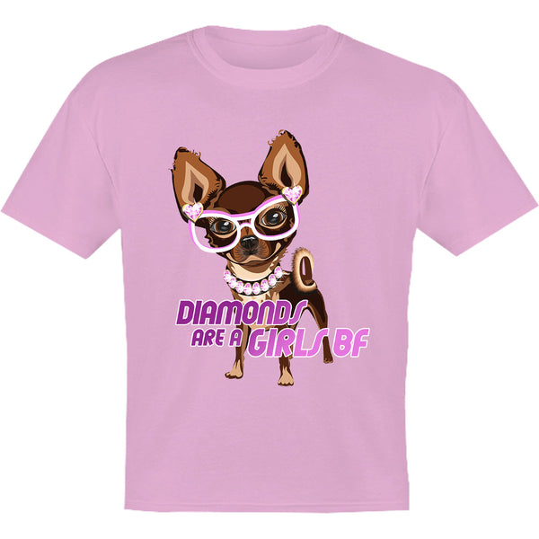 Diamonds Are A Girls BF - Youth & Infant Tee - Graphic Tees Australia