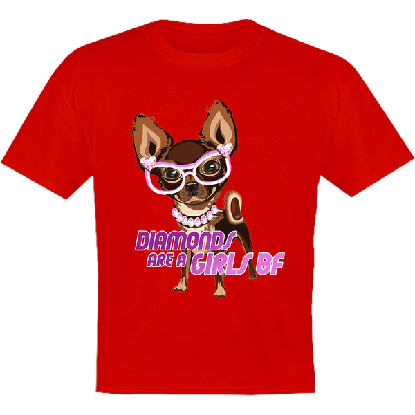 Diamonds Are A Girls BF - Youth & Infant Tee - Graphic Tees Australia
