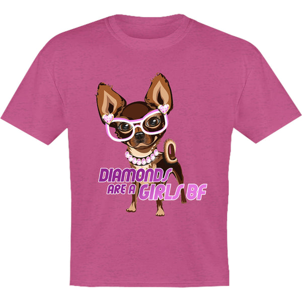 Diamonds Are A Girls BF - Youth & Infant Tee - Graphic Tees Australia
