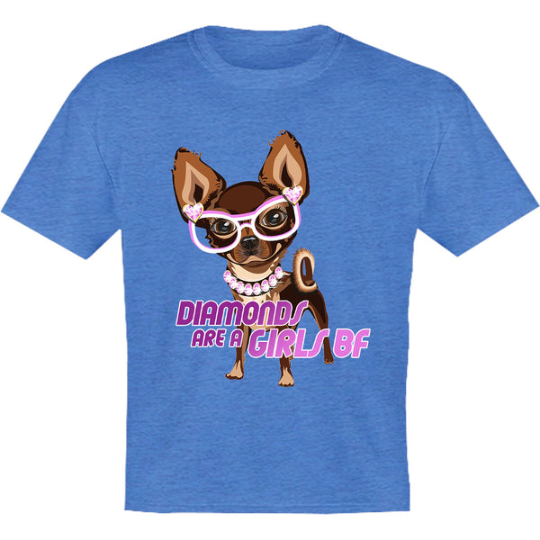 Diamonds Are A Girls BF - Youth & Infant Tee - Graphic Tees Australia