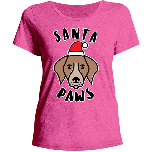 Dog Santa Paws - Ladies Relaxed Fit Tee