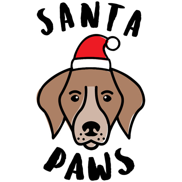 Dog Santa Paws - Ladies Slim Fit Tee