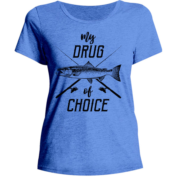 Drug Of Choice - Ladies Relaxed Fit Tee - Graphic Tees Australia