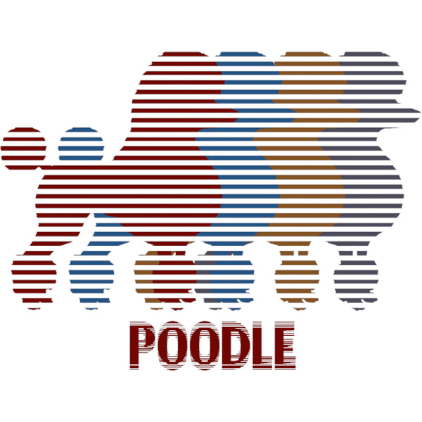Four Poodles - Ladies Slim Fit Tee - Graphic Tees Australia