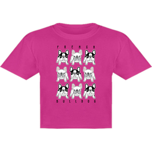 French Bulldog In Rows - Youth & Infant Tee - Graphic Tees Australia
