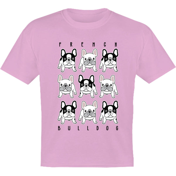 French Bulldog In Rows - Youth & Infant Tee - Graphic Tees Australia