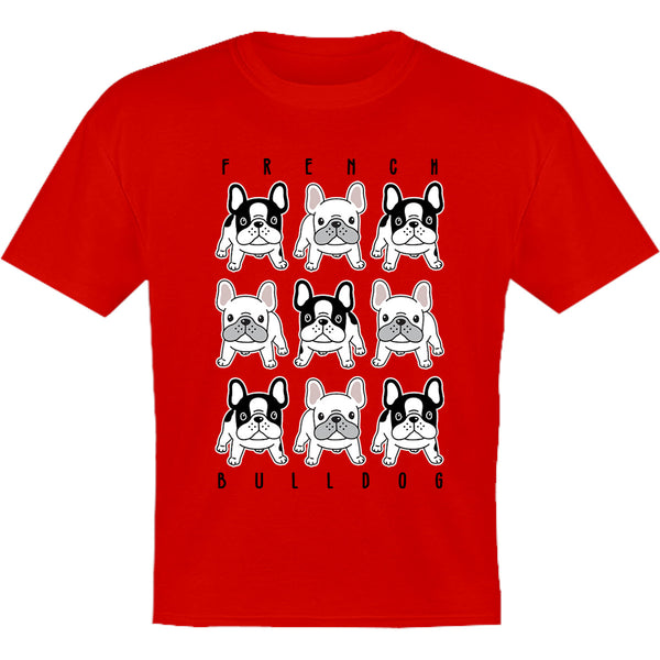 French Bulldog In Rows - Youth & Infant Tee - Graphic Tees Australia
