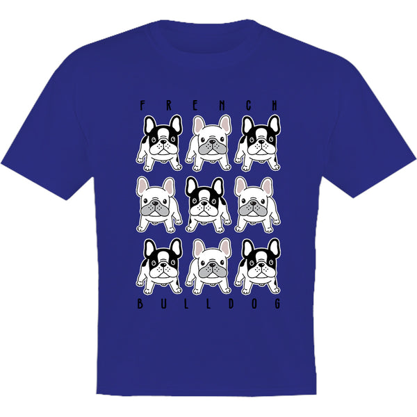 French Bulldog In Rows - Youth & Infant Tee - Graphic Tees Australia