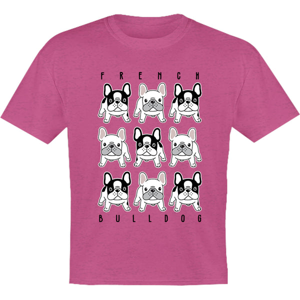 French Bulldog In Rows - Youth & Infant Tee - Graphic Tees Australia