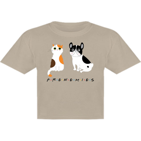 Frenemies Cat Dog - Youth & Infant Tee - Graphic Tees Australia