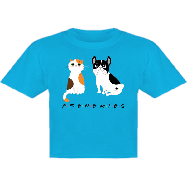 Frenemies Cat Dog - Youth & Infant Tee - Graphic Tees Australia