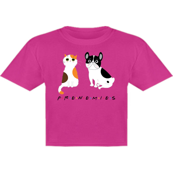 Frenemies Cat Dog - Youth & Infant Tee - Graphic Tees Australia