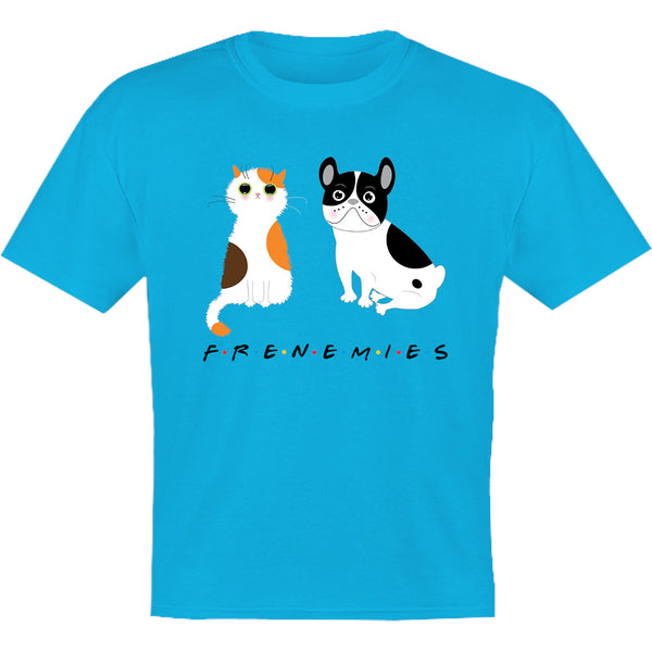 Frenemies Cat Dog - Youth & Infant Tee - Graphic Tees Australia
