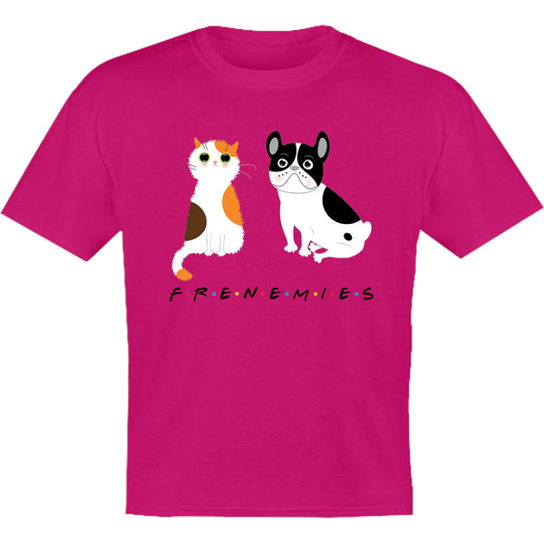 Frenemies Cat Dog - Youth & Infant Tee - Graphic Tees Australia