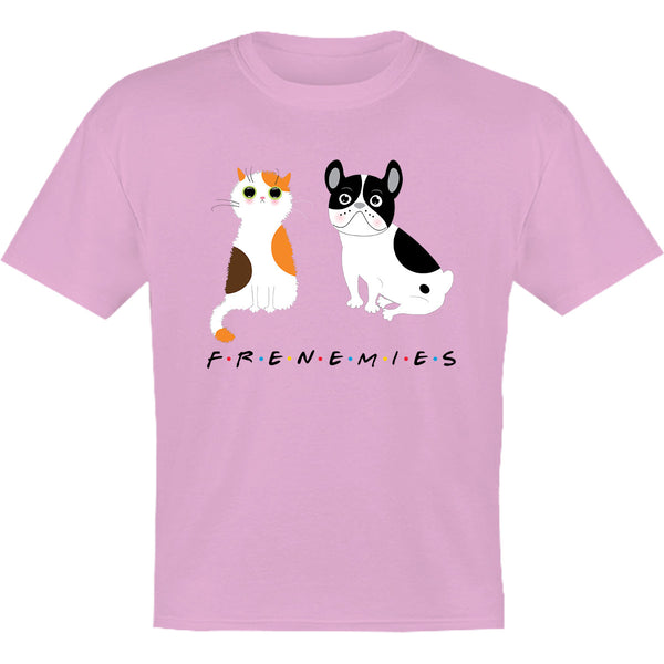 Frenemies Cat Dog - Youth & Infant Tee - Graphic Tees Australia