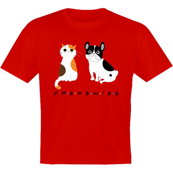 Frenemies Cat Dog - Youth & Infant Tee - Graphic Tees Australia