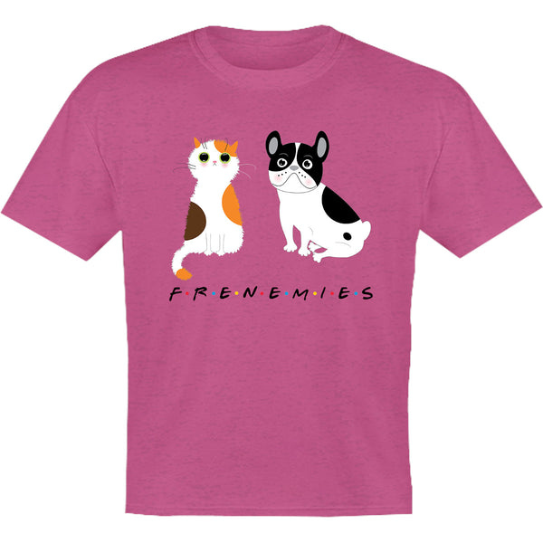 Frenemies Cat Dog - Youth & Infant Tee - Graphic Tees Australia