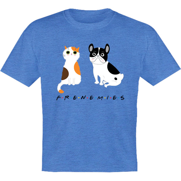 Frenemies Cat Dog - Youth & Infant Tee - Graphic Tees Australia