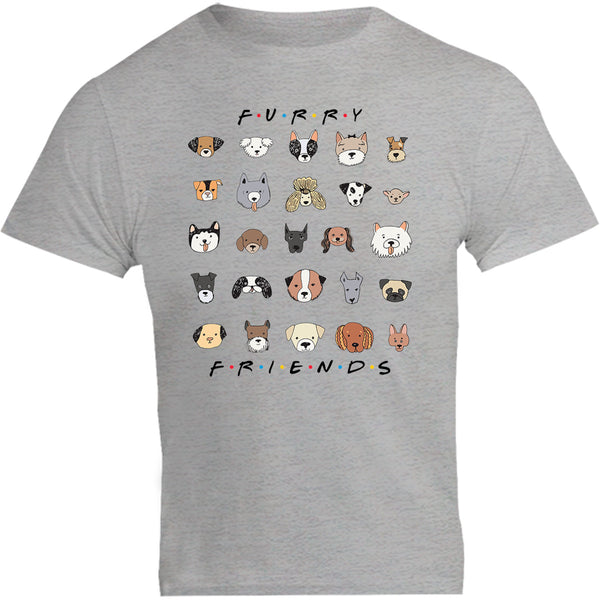 Furry Friends Dog Faces - Unisex Tee - Plus Size