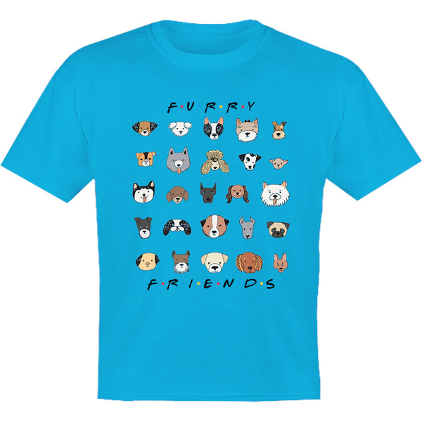 Furry Friends Dog Faces - Youth & Infant Tee - Graphic Tees Australia