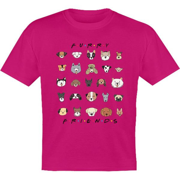 Furry Friends Dog Faces - Youth & Infant Tee - Graphic Tees Australia