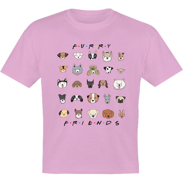 Furry Friends Dog Faces - Youth & Infant Tee - Graphic Tees Australia
