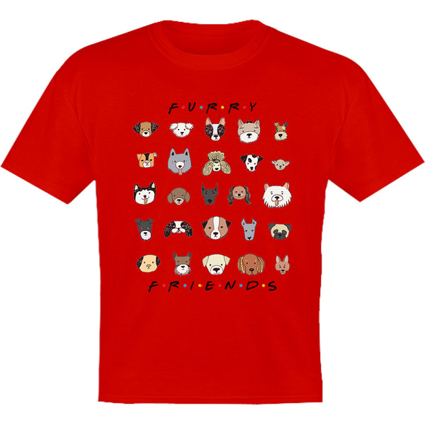 Furry Friends Dog Faces - Youth & Infant Tee - Graphic Tees Australia