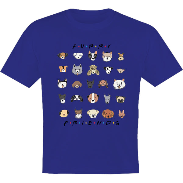 Furry Friends Dog Faces - Youth & Infant Tee - Graphic Tees Australia