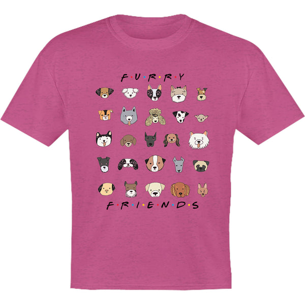 Furry Friends Dog Faces - Youth & Infant Tee - Graphic Tees Australia