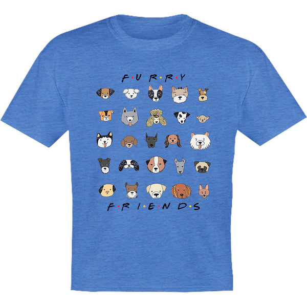 Furry Friends Dog Faces - Youth & Infant Tee - Graphic Tees Australia