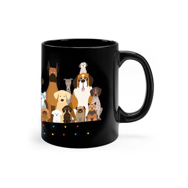 Furry Friends Group of Dogs - Ceramic Mug - Graphic Tees Australia