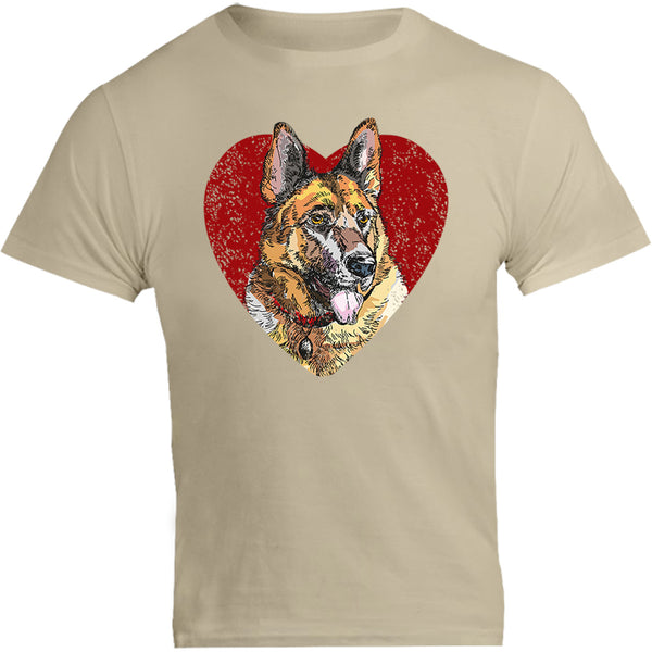 German Shepherd Heart - Unisex Tee - Graphic Tees Australia