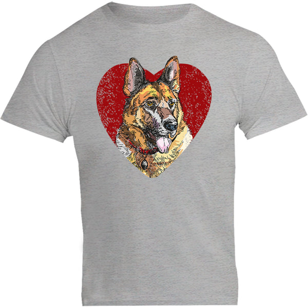 German Shepherd Heart - Unisex Tee - Plus Size