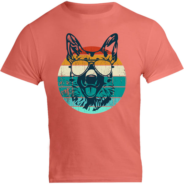 German Shepherd Retro - Unisex Tee - Graphic Tees Australia