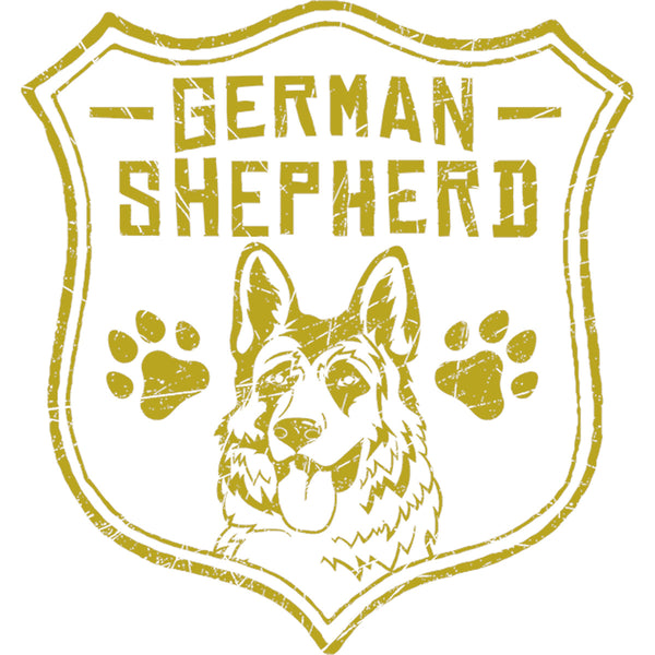 German Shepherd Shield - Ladies Slim Fit Tee - Graphic Tees Australia