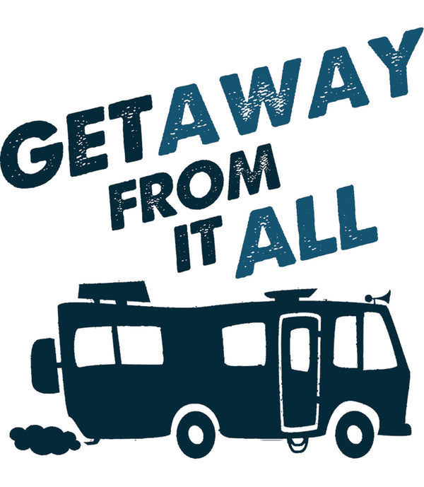 Get Away From It All - Ladies Relaxed Fit Tee - Graphic Tees Australia