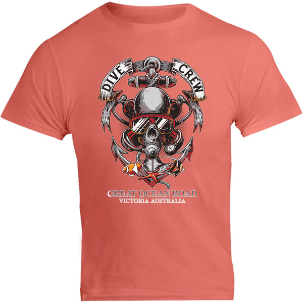 Great Ocean Road Skull Dive Crew - Unisex Tee - Graphic Tees Australia