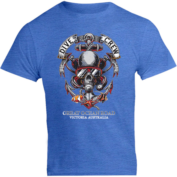 Great Ocean Road Skull Dive Crew - Unisex Tee - Graphic Tees Australia